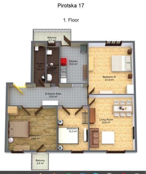 City Center Stylish 3 Bedroom Apartment Sofia Eksteriør billede